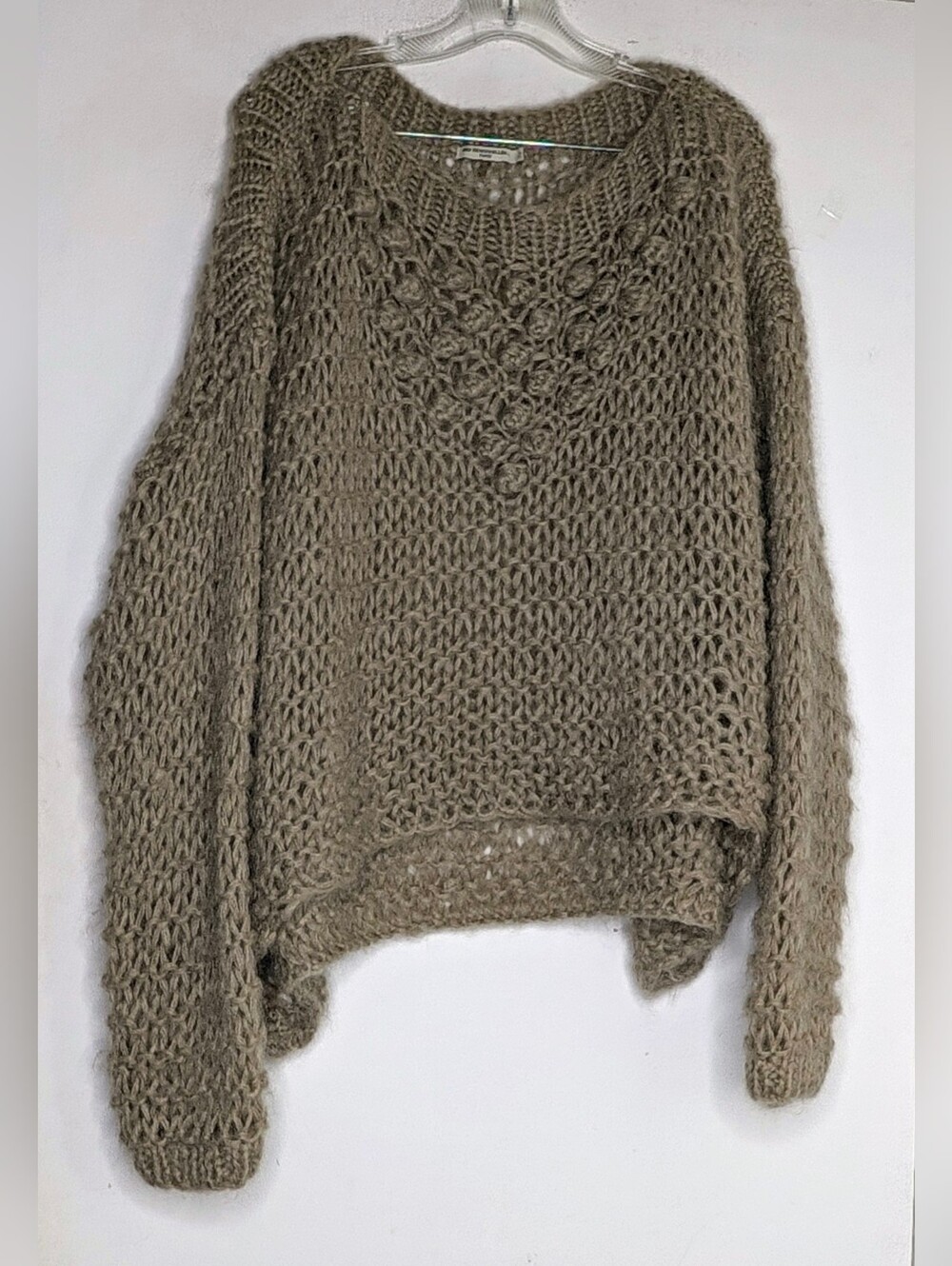 Mes Demoiselles knit crop mohair sweater
